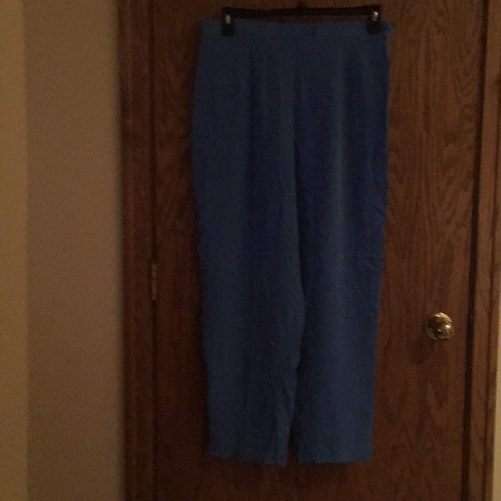 Silk pants.